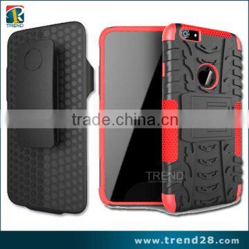 wholesale high quality combo holster case cover for Samsung S6