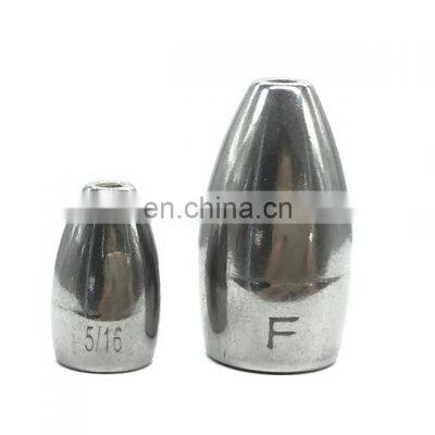 5 Colors 97%TUNGSTEN Bullet Shape Fishing Sinkers Flipping Fishing Weight for Freshwater Saltwater Fishing photo-2