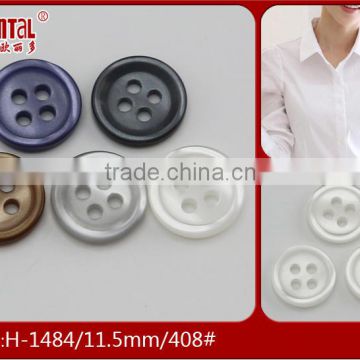 High quality 4-holes imitation shell shirts button