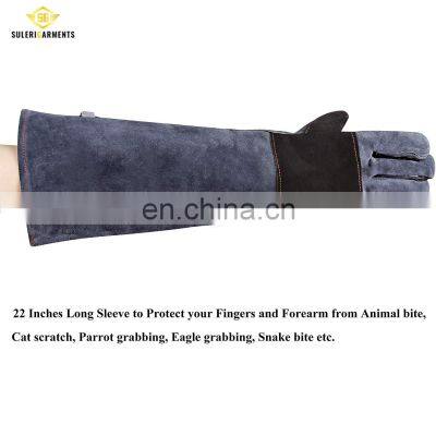 OEM Style Premium Industrial Leather Hand Deer Skin Mechanic Work Welding Gloves Cut Resistant Hand Protection Safety Gloves photo-3