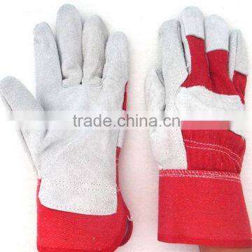 CE en388 BC grade cow split leather wholesale working gloves with high quality