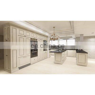 USA Classic Shaker Kitchen Furniture Custom White Solid Wood Kitchen Cabinets Designs