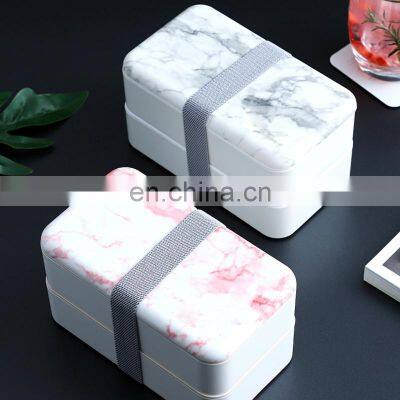 Sustainable Classic High Quality Food Grade Square Recycled Kids Plastic Lunch Box photo-2