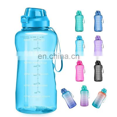 personalized bpa free plastic glitter classic gym clear neon colorful fitness bottle with customized printing