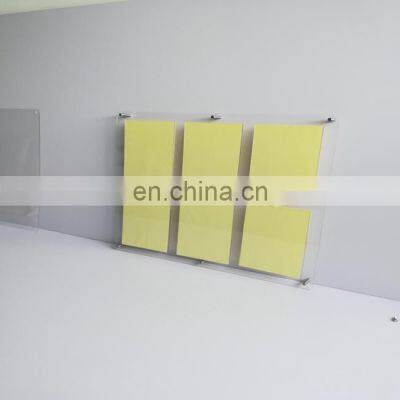 6 A4 Portraits Clear Wall Mounted Acrylic Information Noticeboard photo-2