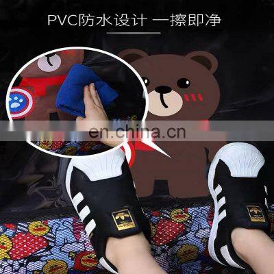 Autoaby Car Seat Back Cover Protector for Kids Cartoon Car Anti Kick Mat With Bag Waterproof Car Seat Back Anti Kick Pad photo-4