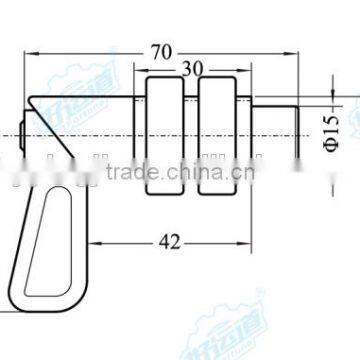 02408 Spring Pin Latch Door Bolt Locking Pin With Nuts photo-2