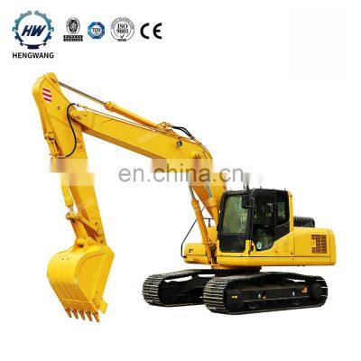 Hengwang HW220 Construction Earth Moving Excavator machine Chinese Excavator 20T 23T Hydraulic Crawler ExcavatorWith Cheap Price