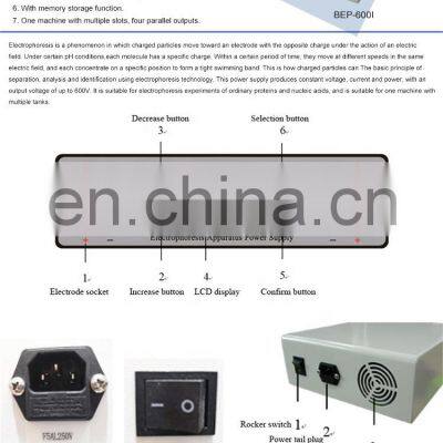 Biobase Electrophoresis Analyzer BEP-600I for PCR Laboratory Use Gel Electrophoresis Tank for Laboratory or Hospital photo-3