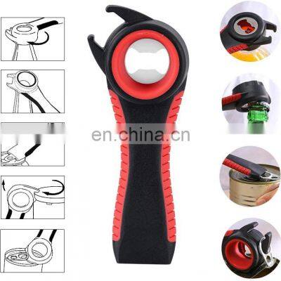 Opener For Weak Hands, Non Slip Easy Grip Jar Opener For Seniors With Arthritis, 5 in 1 Multipurpose Bottle Opener For Arthritic photo-3