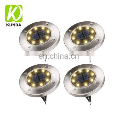 Outdoor Solar Energy Waterproof IP65 Ground 8 LED Garden Lights