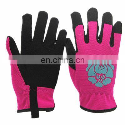 Factory Custom Women Household Synthetic Leather Anti Cut Resistant Working Safety Gardening Gloves