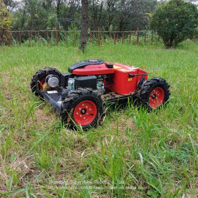 robot slope mower, China brush mower for slopes price, remote control hillside mower for sale