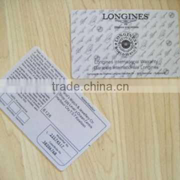 plastic printed cards - ATM cards -BTN cards