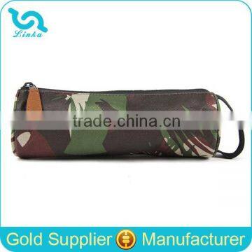 Hot Sale Camo Polyester Cylinder Pencil Case For Boys                        
                                                Quality Choice