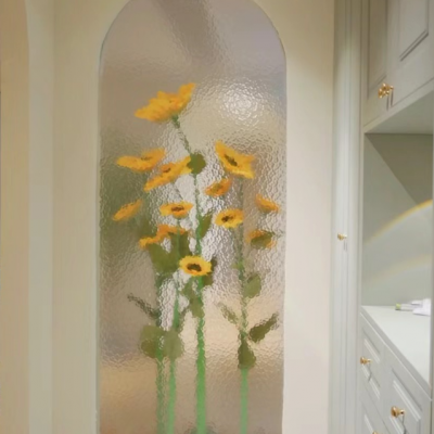 Decorative Glass Hot Sale Modern New Design Customized Art Flat Solid Glass Decoration photo-4