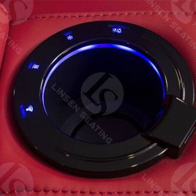 Red Leather Home Cinema Sofa LS-6012R photo-4