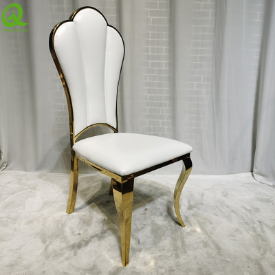 Hot Sale High Quality Gold Elegant Stainless Steel Dining chair Modern Dining Chair