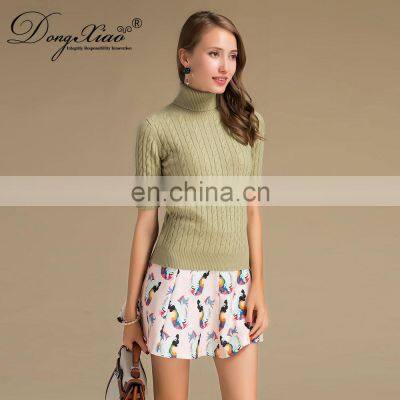 Женский свитер в препи-стиле с воротником photo-4