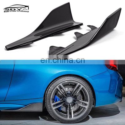 F87 M2 MP Style Extension Splitters For BMW M2 F87 Side Skirts Car Bumper Lip trim