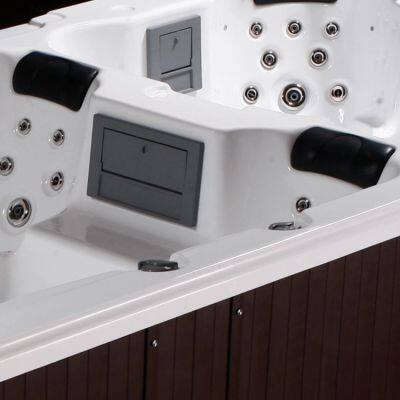 Large Endless Swimming Pool Acrylic Massage Outdoor Whirlpool SPA Hot Tub With Small Balboa Control System photo-2