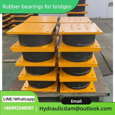 Lead Core Bridge Rubber Bearing | Seismic Isolation Elastomeric Pad | Natural Rubber Material for Bridge Engineering