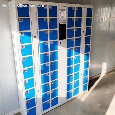 Commercial Grade Electronic Storage Locker Multi-Color Options 60 Door Industrial Warehouse Employee Lockers With Barcode System photo-5