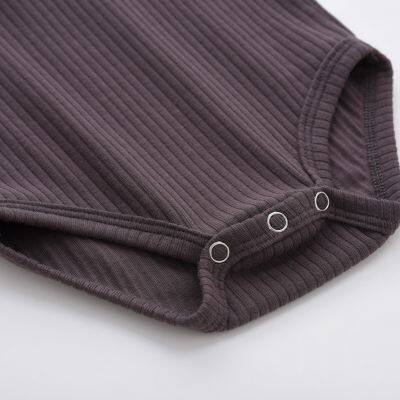 Newborn Bodysuit Baby Clothes Short Sleeves Kids Romper Climb Crawl Suit Children's Pajama Onesie Jumpsuit photo-5