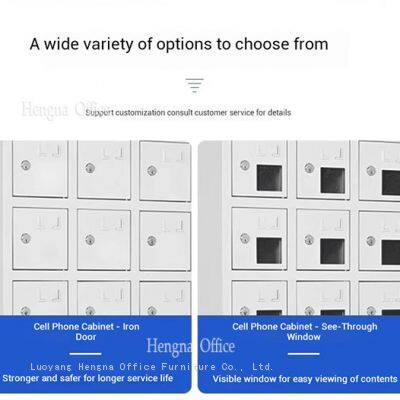 Secure 30-Slot Cell Phone Charging Cabinet With Clear View Windows | Classroom Tech Management Solution for High Schools photo-2