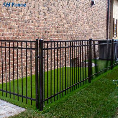 3D Vertikales Eisenstahlrahmen 1 Stück Klingenzaun Jalousie mit mehreren T-Schienen, 7 ft Höhe für Vorderhöfe, Garagentore, 3D-Modellierung