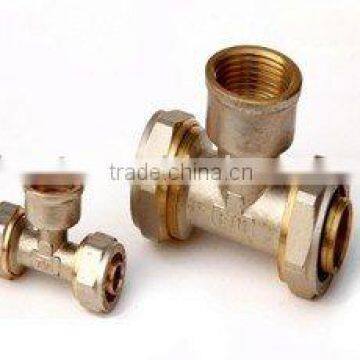 CNC precision machine Compression brass pex-al-pex pipe fitting