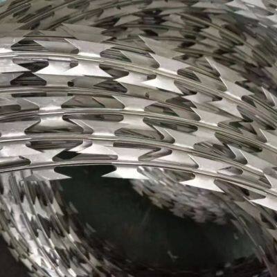 Concertina Razor Barbed Wire Coil - 450mm Diameter with 3mm Blade Thickness