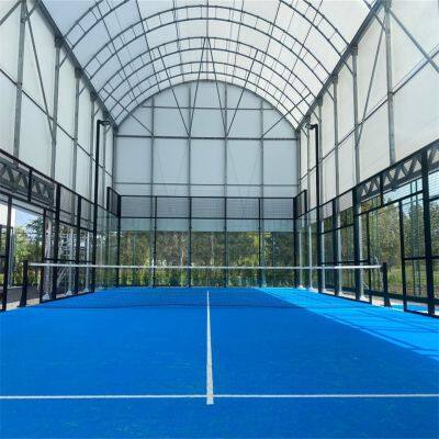 High Quality Panoramic Padel Court Padel Club Using Padel Tennis Court Padel Court Tennis Court Fence