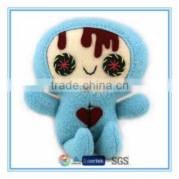 Custom plush blue doll toys for kids