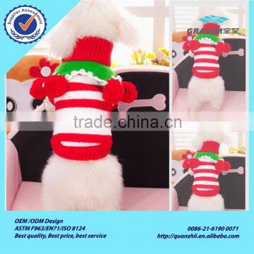 Import dog knitting Christmas style type pet cat clothes from china with cheap price