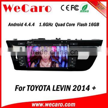 Wecaro Android 4.4.4 car stereo 2 din for toyota levin car stereo stereo mirror link 2014 2015