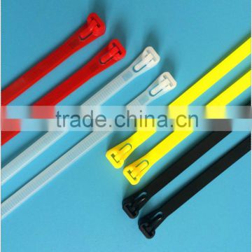 quick rubber releasable plastic cable tie