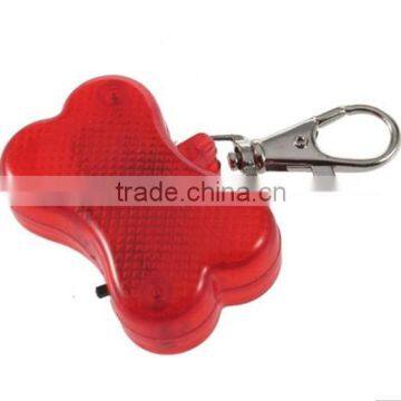 Anti Lost Luxury Christmas Led Dog Bone Shaped Tags