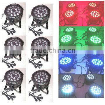 cheap stage lighting 18x10w led par light, water proof dmx512 4/8CH led stage par light