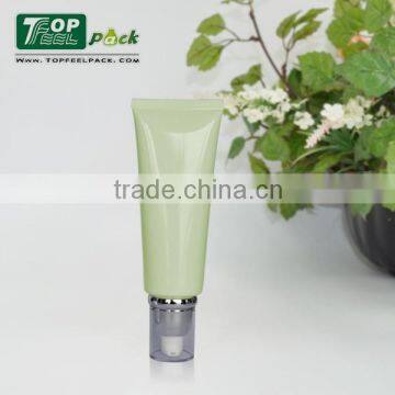 PE material airless body lotion packaging tube