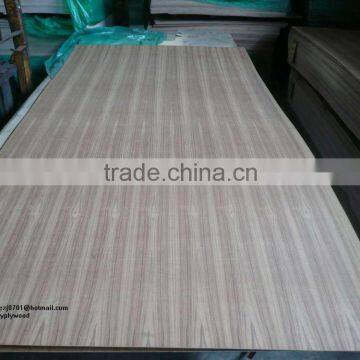 3.6mm natural teak plywood hardwood core Q/C C/C for Iraq