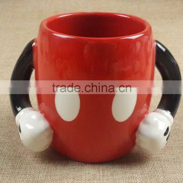 2015 new design mug with double handle