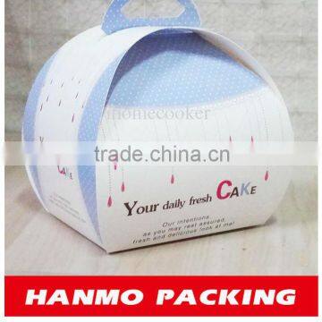 2014 cute shape printed box/carton for cake