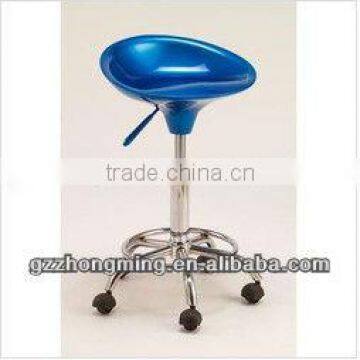 Modern Blue ABS Bar Chair With Wheels BY-072