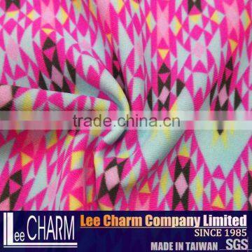 Nylon Spandex Geometry Print Swimming Fabric photo-3