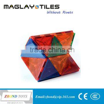 2015 Hot Sales Children's Popular Environmental Magnetic Toy / Magnetic Tiles Deluxe Building Set 32 Piece Many Colours Quality Choice photo-3