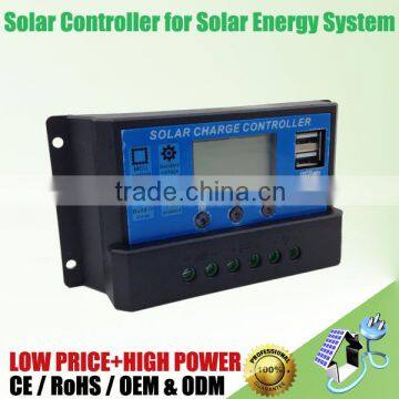 Solar Charge Controller Solar Energy System Controller, 12V 24V 30A CY10A-1230