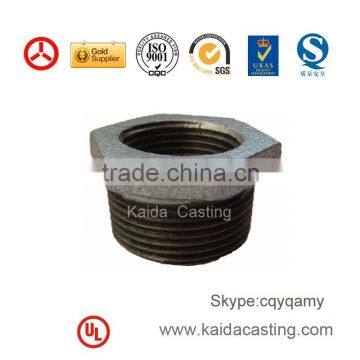 Hebei ISO G.I Malleable cast iron pipe fitting Bushing