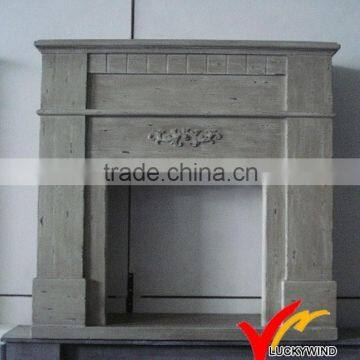 Shabby chic MDF classic fireplace mantel