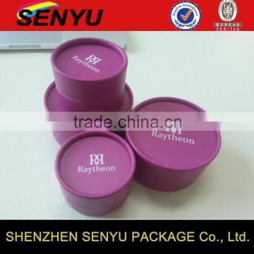 Top Quality Cardboard Custom Logo Paper Cylinder Round Box for Jewelry